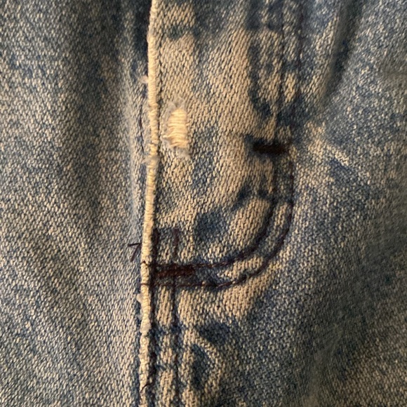 Wrangler Super Distressed Vintage Blokecore Denim Jeans 31/32 - Picture 7 of 15